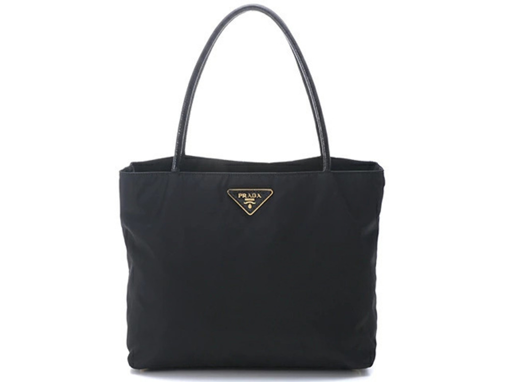 Prada Tote Bag Enamel Black